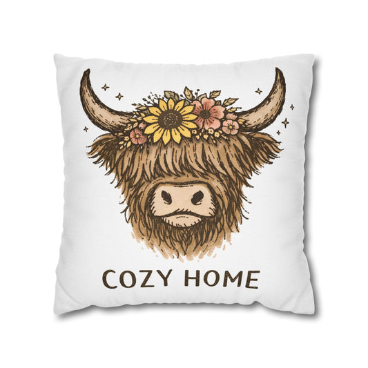 Highland Cow Pillow Cover