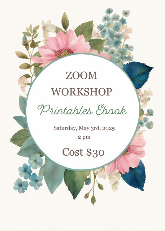 ZOOM WORKSHOP for creating PRINTABLES
